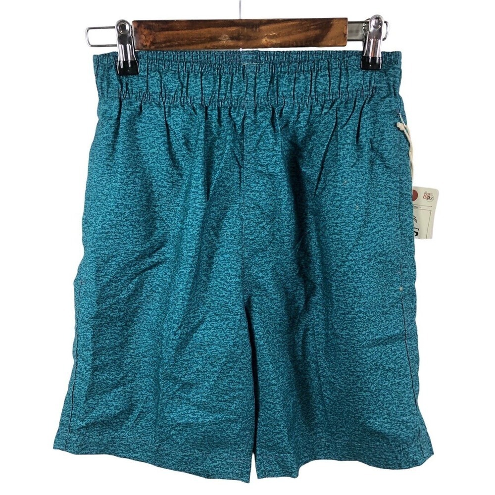 Island Inspired Resortwear Swim Trunks Shorts Size Small Mens NEW Teal Blue